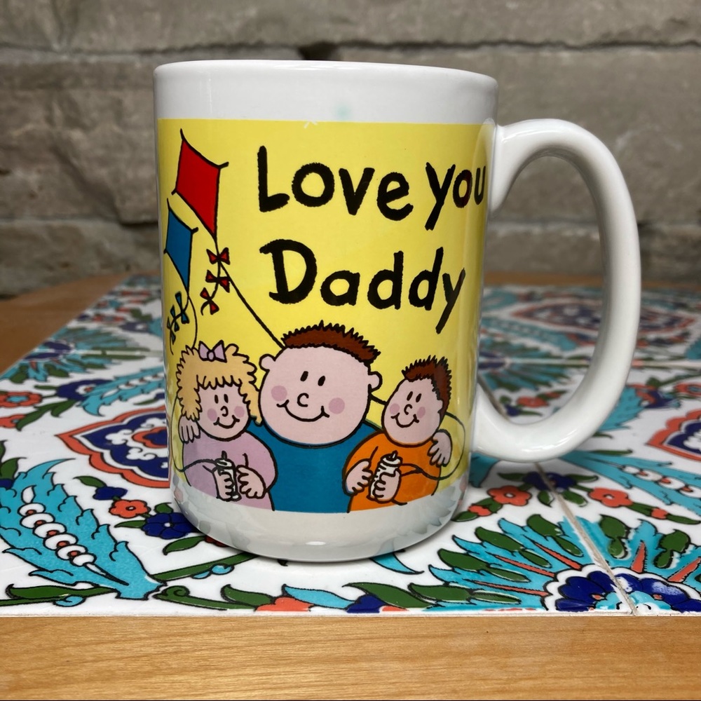 Dad Mug with “Love you Daddy”, and “Daddy let’s play!”